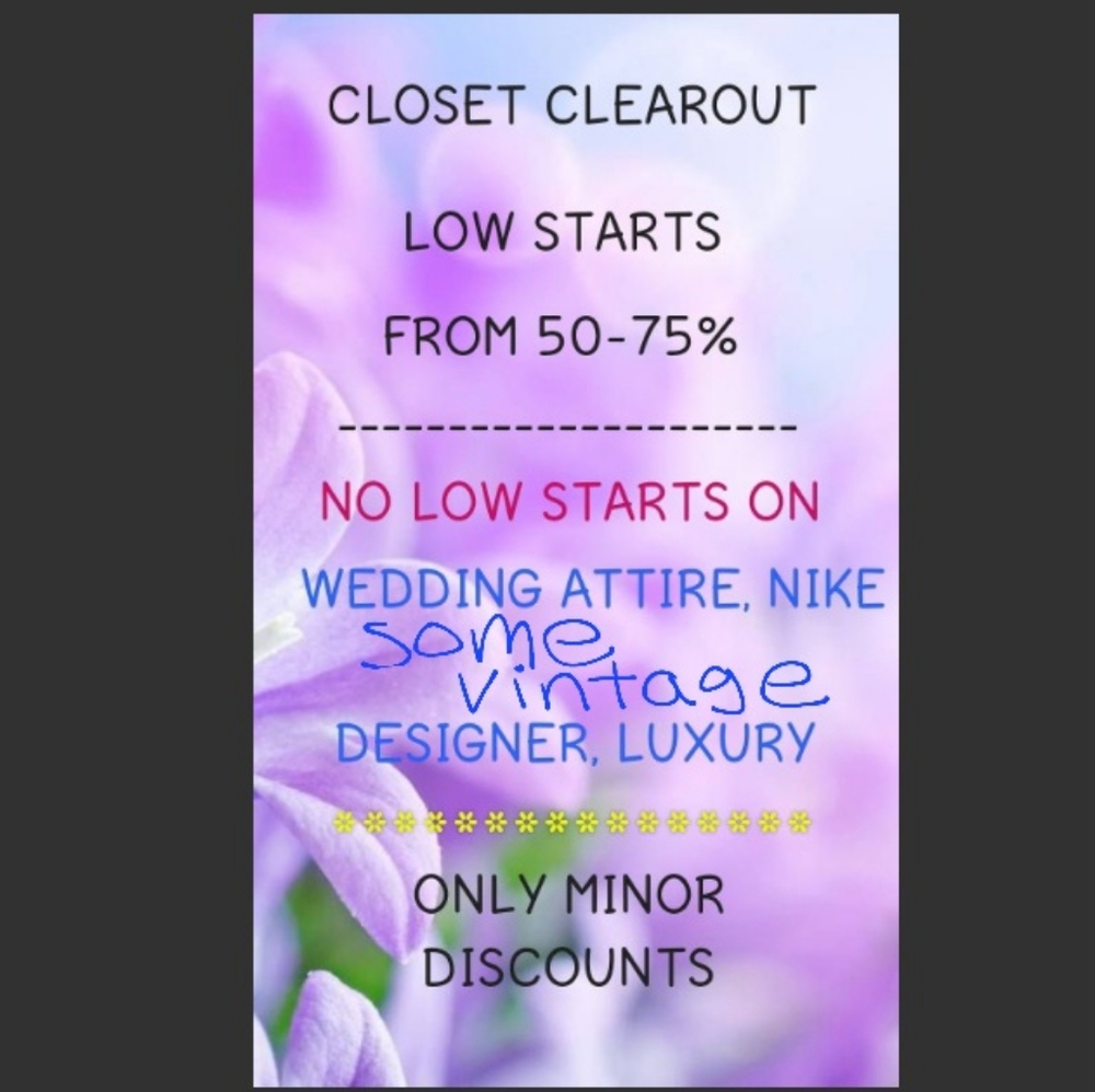 Closet Clearout-Live (Audio Only)-Sell Together- Tonight TBD @ TBD